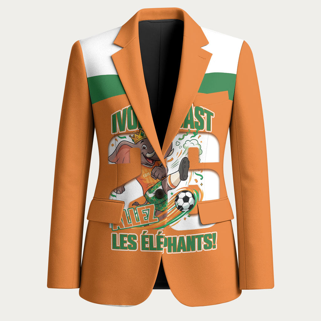 Custom Cote d'Ivoire 2026 Football Blazer Allez Les Elephant