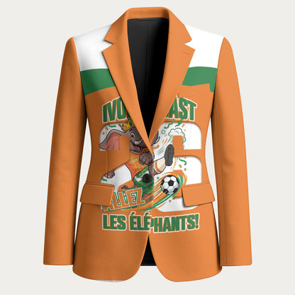 Custom Cote d'Ivoire 2026 Football Blazer Allez Les Elephant