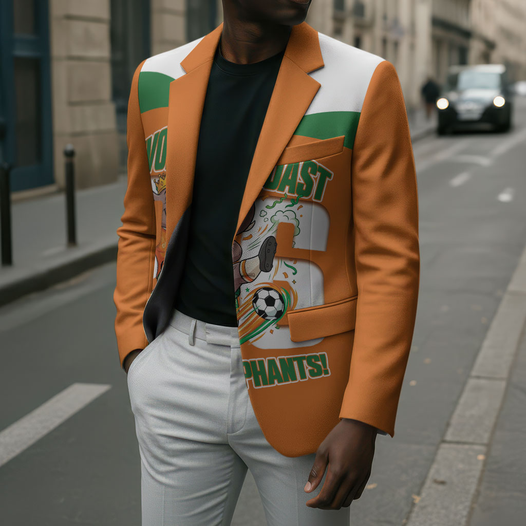 Custom Cote d'Ivoire 2026 Football Blazer Allez Les Elephant