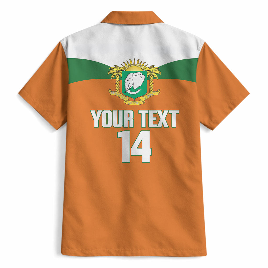 Custom Cote d'Ivoire 2026 Football Hawaiian Shirt Allez Les Elephant