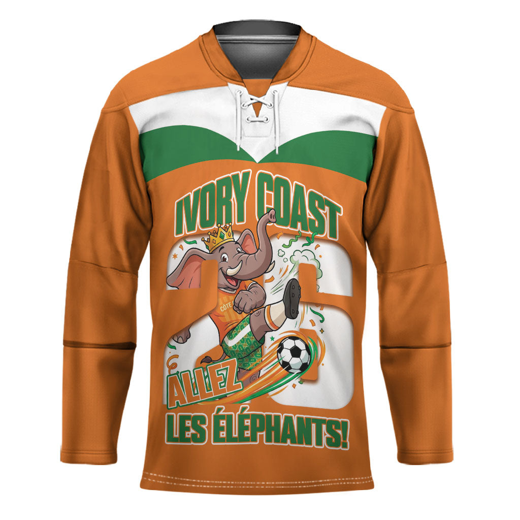 Custom Cote d'Ivoire 2026 Football Hockey Jersey Allez Les Elephant