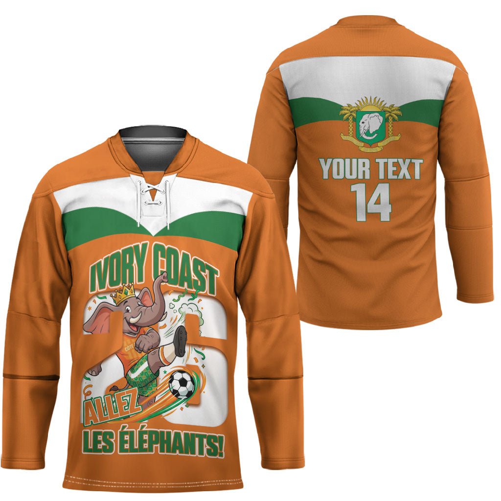 Custom Cote d'Ivoire 2026 Football Hockey Jersey Allez Les Elephant