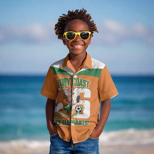 Custom Cote d'Ivoire 2026 Football Kid Hawaiian Shirt Allez Les Elephant