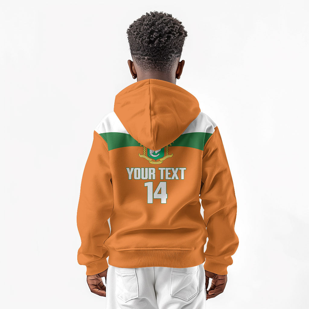 Custom Cote d'Ivoire 2026 Football Kid Hoodie Allez Les Elephant