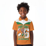 Custom Cote d'Ivoire 2026 Football Kid Polo Shirt Allez Les Elephant