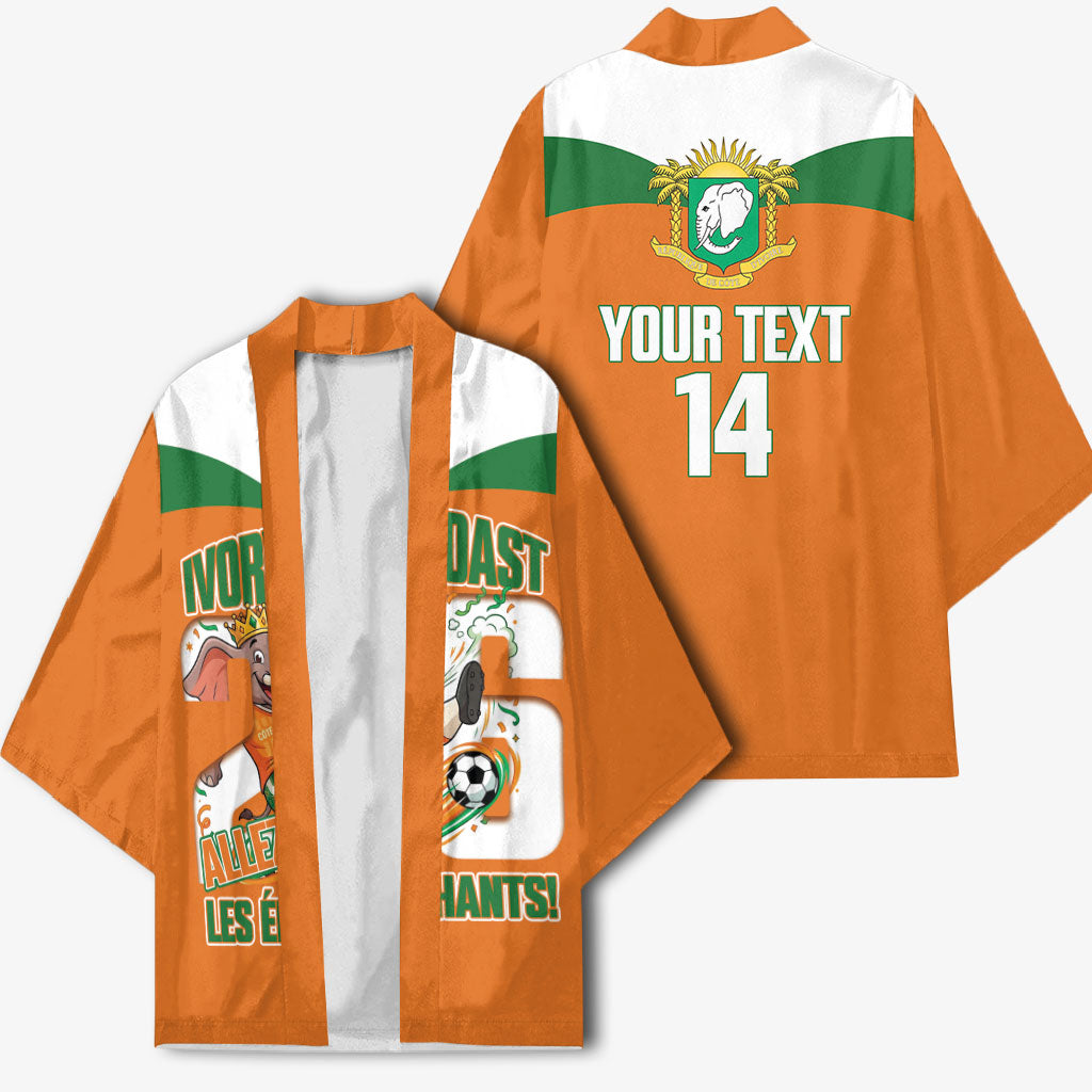 Custom Cote d'Ivoire 2026 Football Kimono Allez Les Elephant