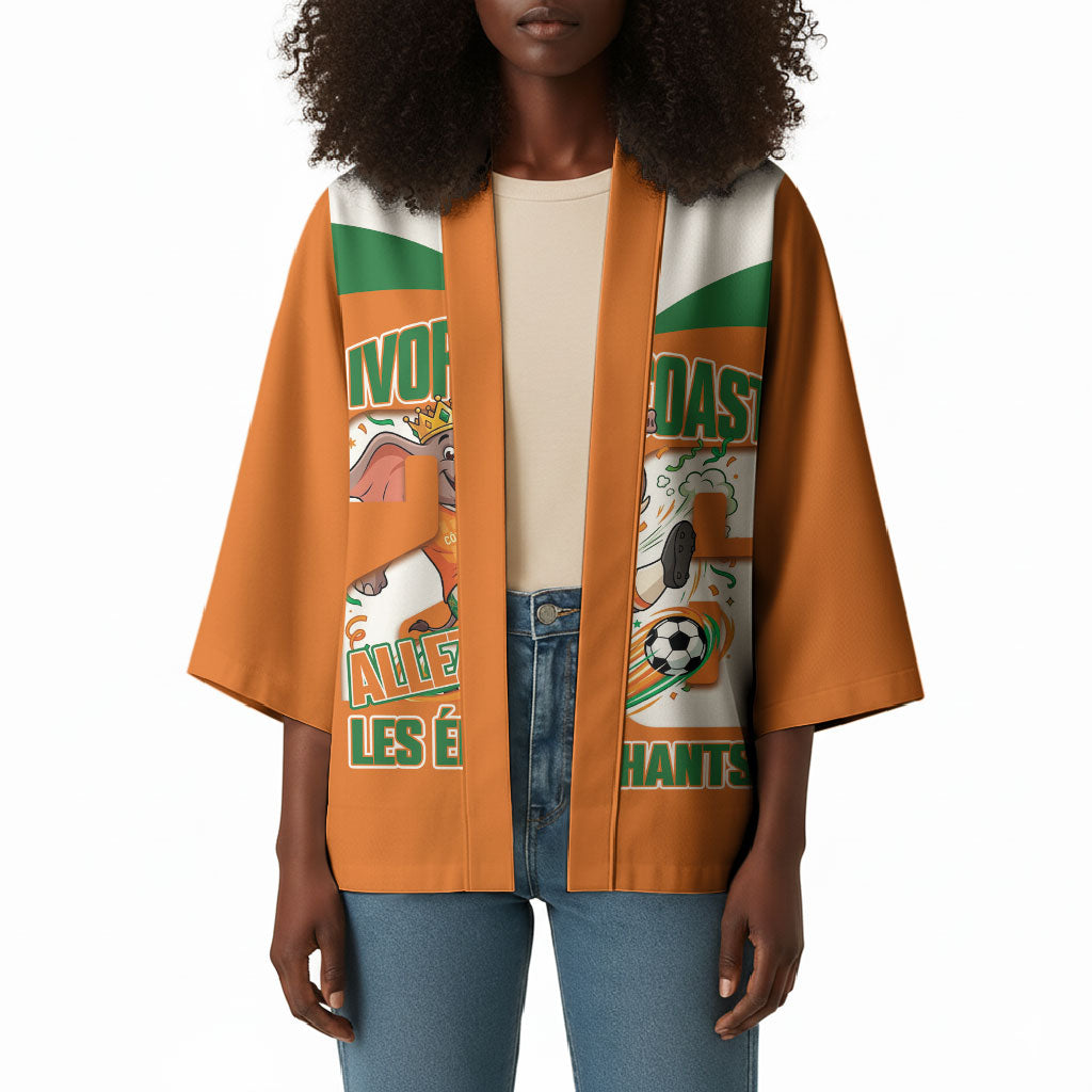 Custom Cote d'Ivoire 2026 Football Kimono Allez Les Elephant