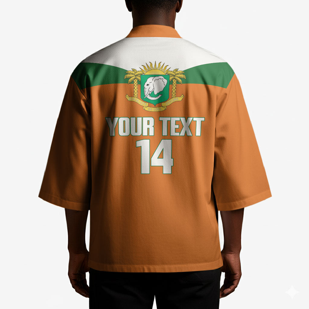 Custom Cote d'Ivoire 2026 Football Kimono Allez Les Elephant