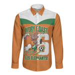 Custom Cote d'Ivoire 2026 Football Long Sleeve Button Shirt Allez Les Elephant