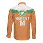 Custom Cote d'Ivoire 2026 Football Long Sleeve Button Shirt Allez Les Elephant