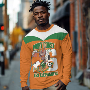 Custom Cote d'Ivoire 2026 Football Long Sleeve Shirt Allez Les Elephant