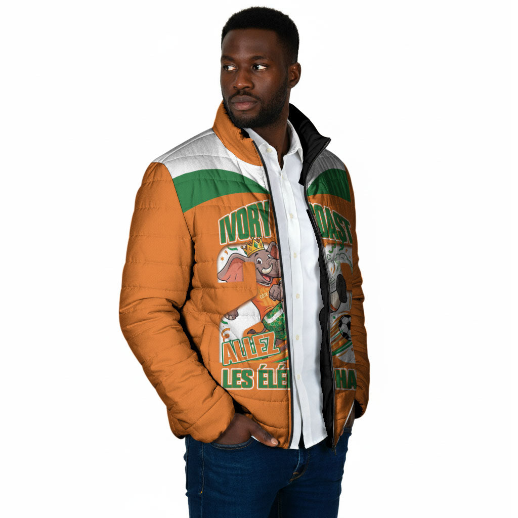 Custom Cote d'Ivoire 2026 Football Padded Jacket Allez Les Elephant