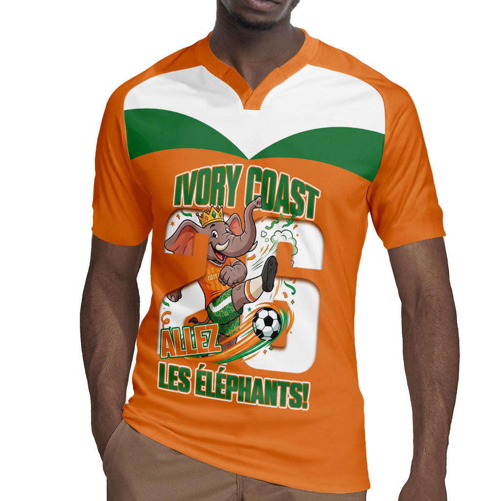Custom Cote d'Ivoire 2026 Football Rugby Jersey Allez Les Elephant