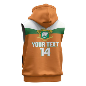 Custom Cote d'Ivoire 2026 Football Sleeveless Hoodie Allez Les Elephant