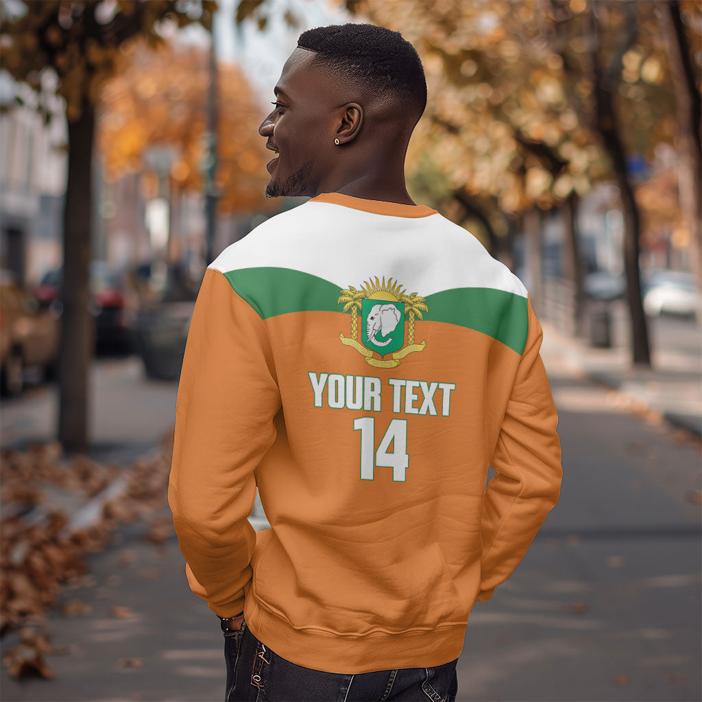 Custom Cote d'Ivoire 2026 Football Sweatshirt Allez Les Elephant