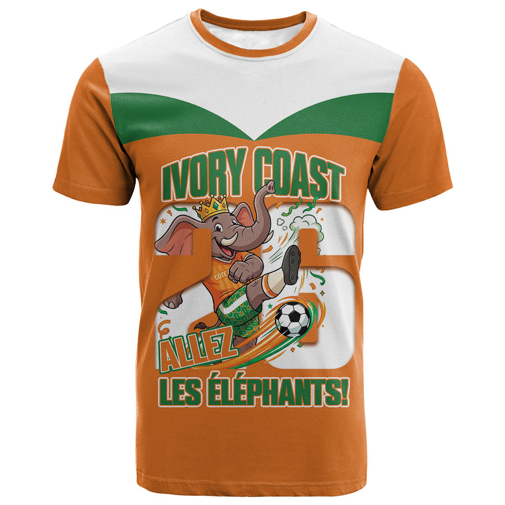 Custom Cote d'Ivoire 2026 Football T shirt Allez Les Elephant