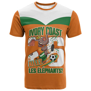 Custom Cote d'Ivoire 2026 Football T shirt Allez Les Elephant