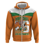 Custom Cote d'Ivoire 2026 Football Zip Hoodie Allez Les Elephant