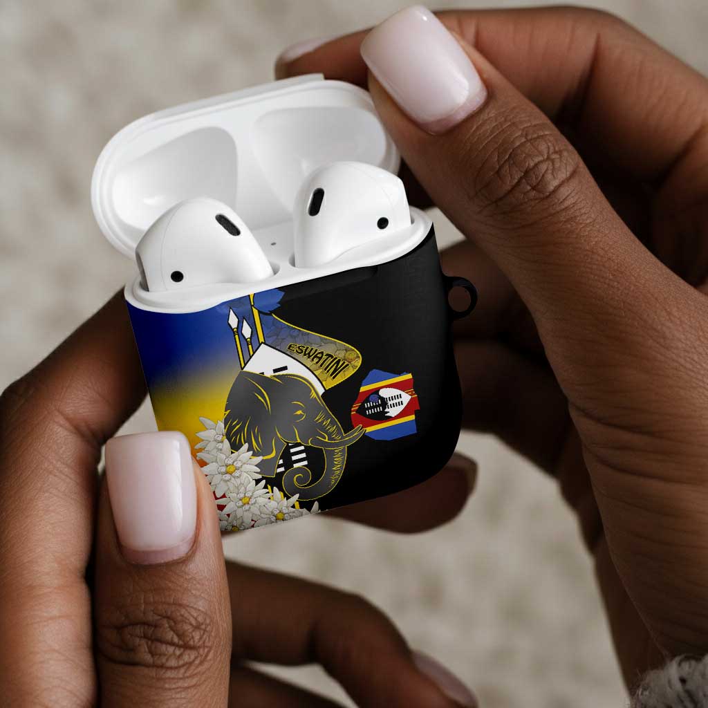 Eswatini Independence Day AirPods Case Swaziland Nguni Shield African Pattern