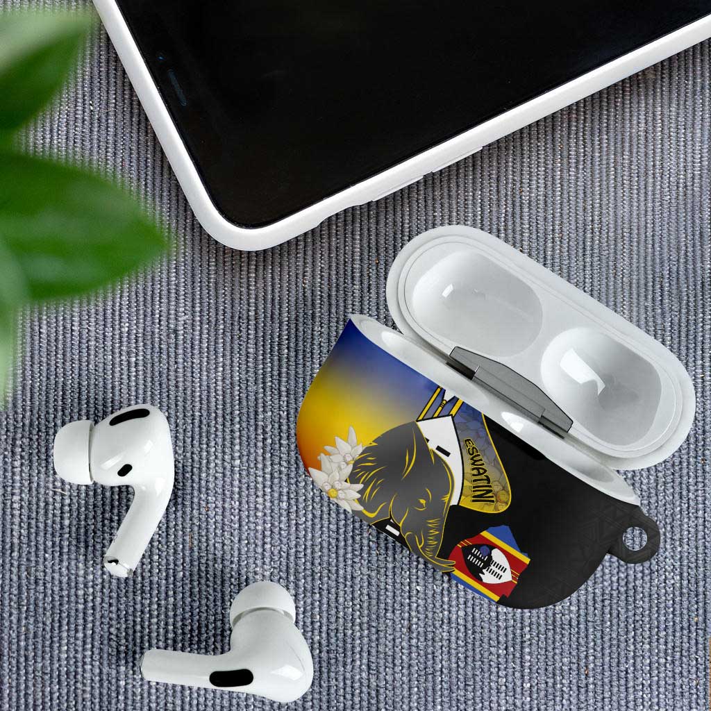 Eswatini Independence Day AirPods Case Swaziland Nguni Shield African Pattern