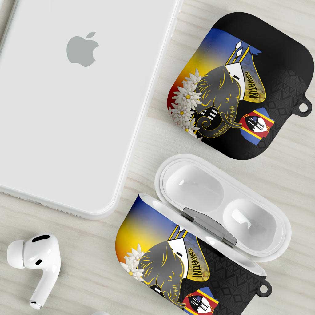 Eswatini Independence Day AirPods Case Swaziland Nguni Shield African Pattern