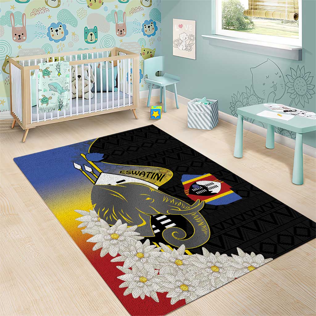 Afro Swaziland Somhlolo Day Area Rug Nguni Shield African Pattern - African Pride