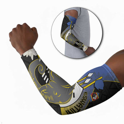 Eswatini Independence Day Arm Sleeves Swaziland Nguni Shield African Pattern