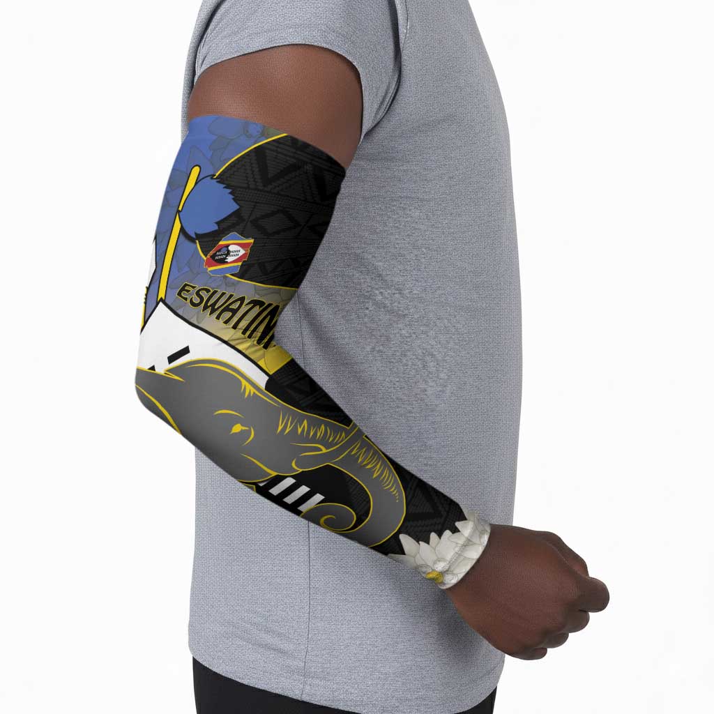 Eswatini Independence Day Arm Sleeves Swaziland Nguni Shield African Pattern