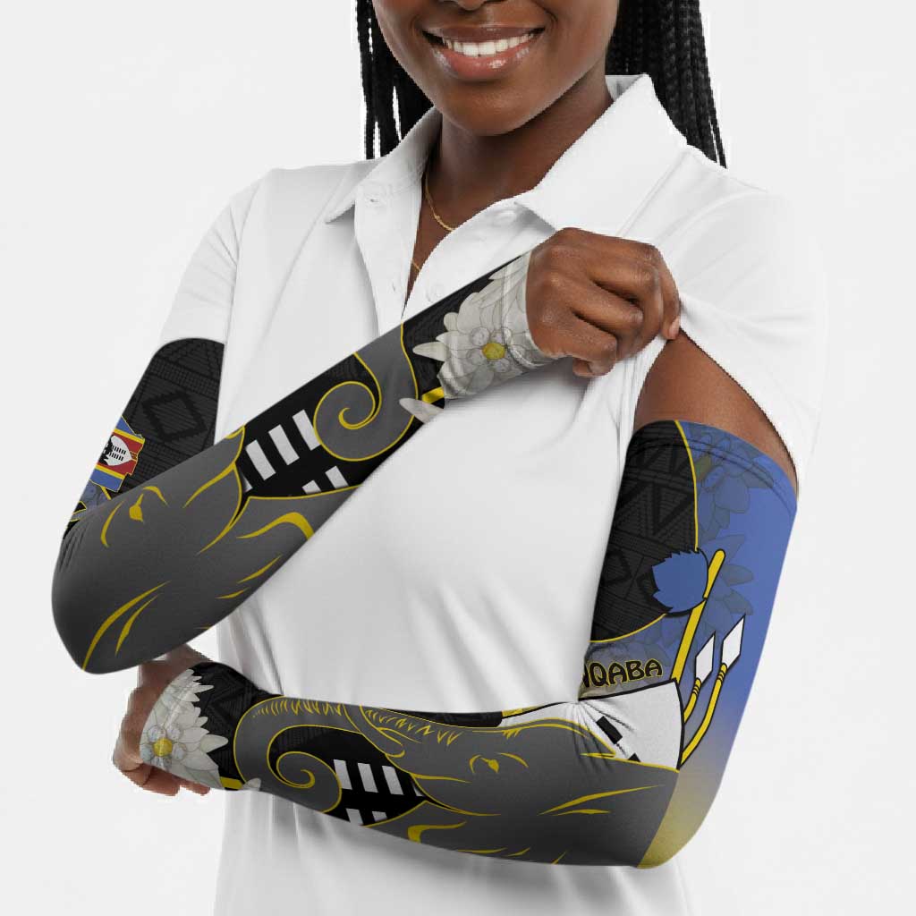 Eswatini Independence Day Arm Sleeves Swaziland Nguni Shield African Pattern