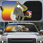 Eswatini Independence Day Auto Sun Shade Swaziland Nguni Shield African Pattern
