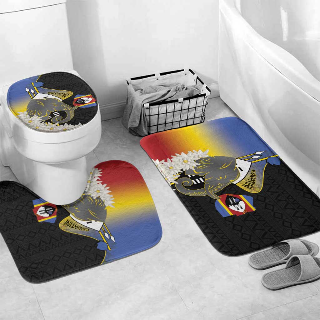 Eswatini Independence Day Bathroom Set Swaziland Nguni Shield African Pattern