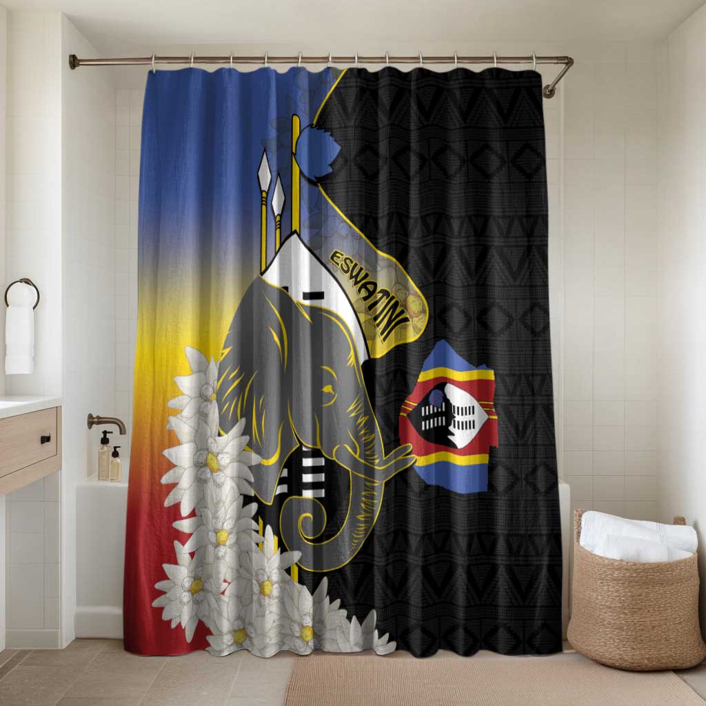 Eswatini Independence Day Bathroom Set Swaziland Nguni Shield African Pattern