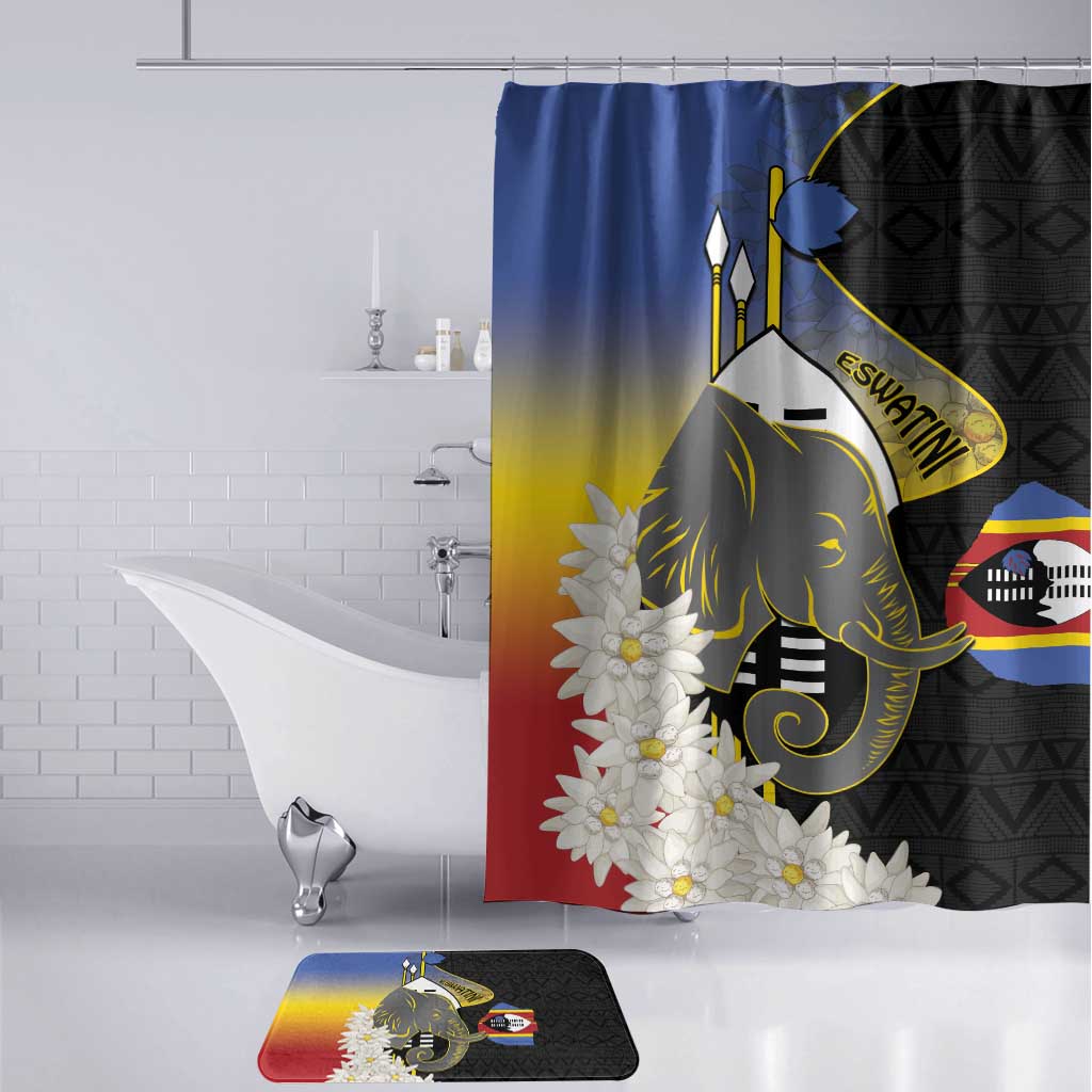 Eswatini Independence Day Bathroom Set Swaziland Nguni Shield African Pattern