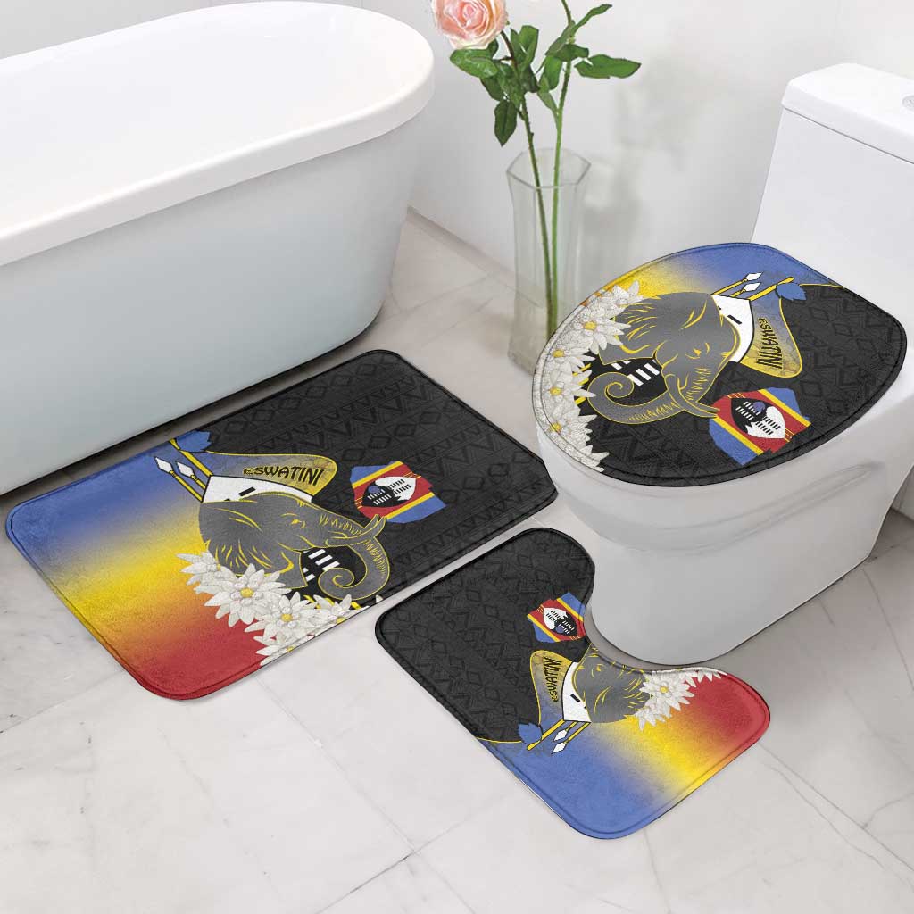 Eswatini Independence Day Bathroom Set Swaziland Nguni Shield African Pattern