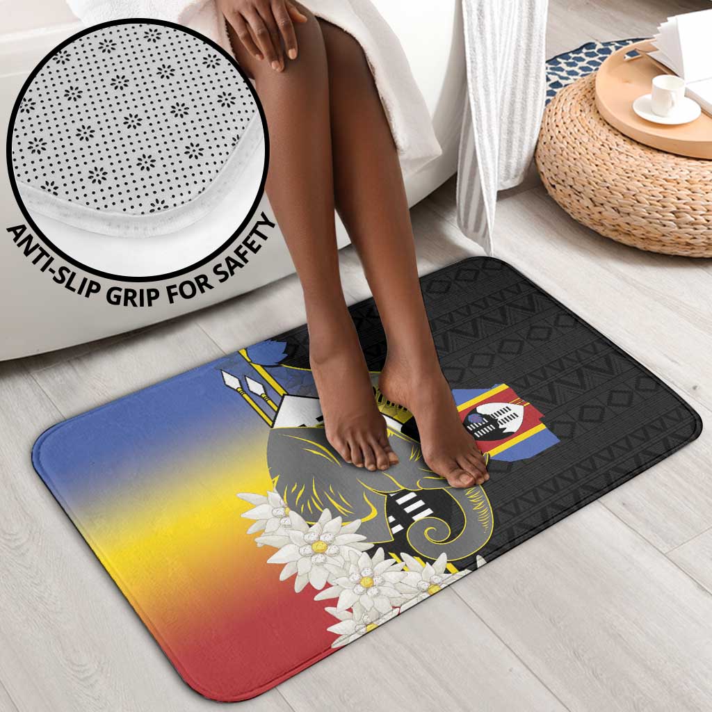 Eswatini Independence Day Bathroom Set Swaziland Nguni Shield African Pattern