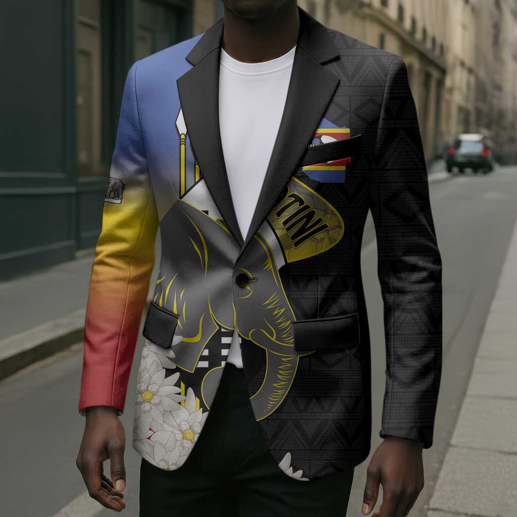 Eswatini Independence Day Blazer Swaziland Nguni Shield African Pattern