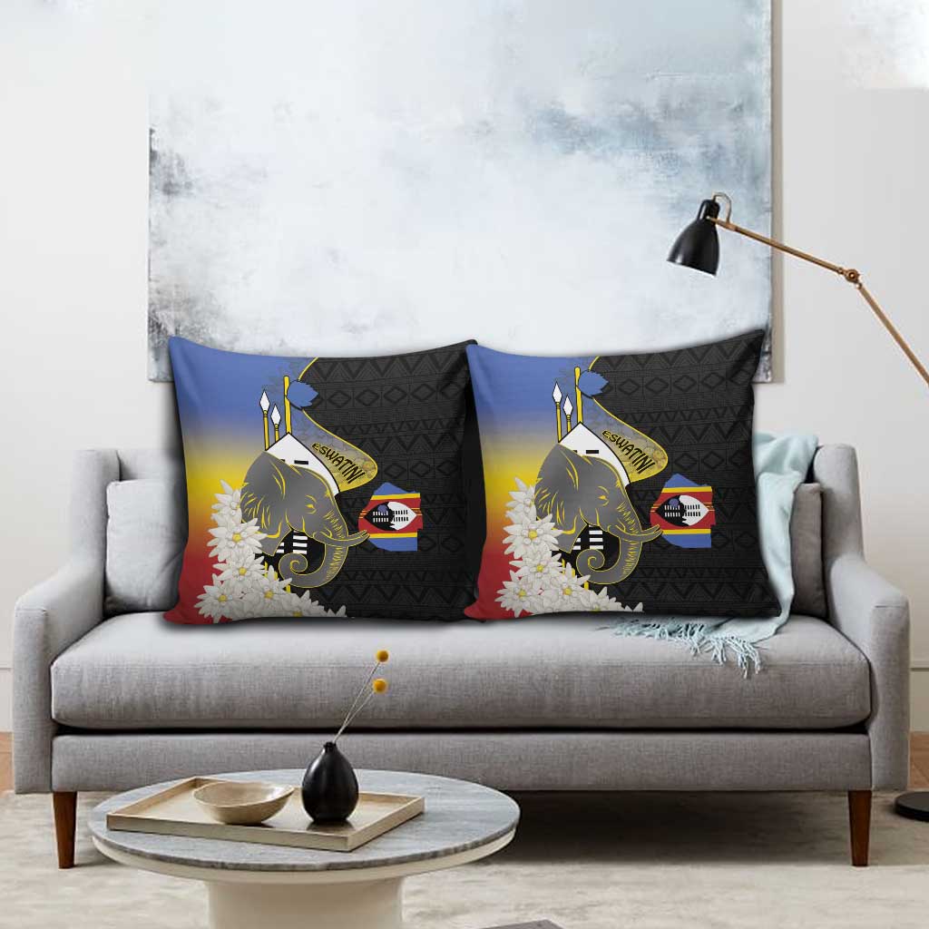 Eswatini Independence Day Pillow Cover Swaziland Nguni Shield African Pattern