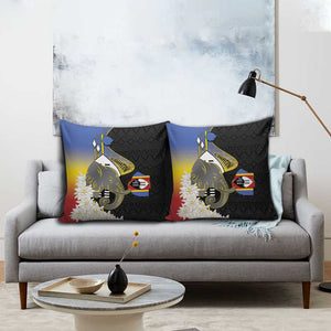 Eswatini Independence Day Pillow Cover Swaziland Nguni Shield African Pattern