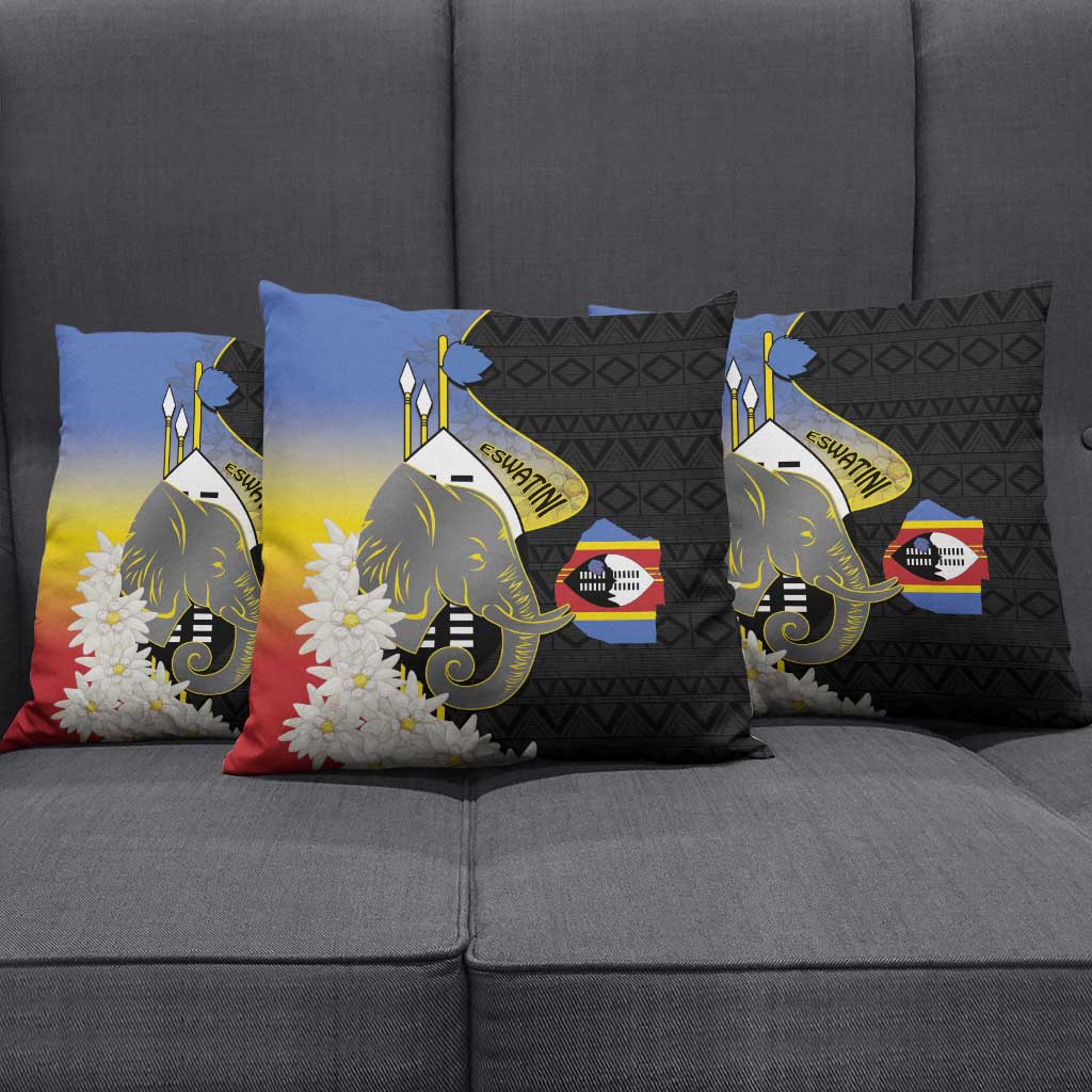 Eswatini Independence Day Pillow Cover Swaziland Nguni Shield African Pattern