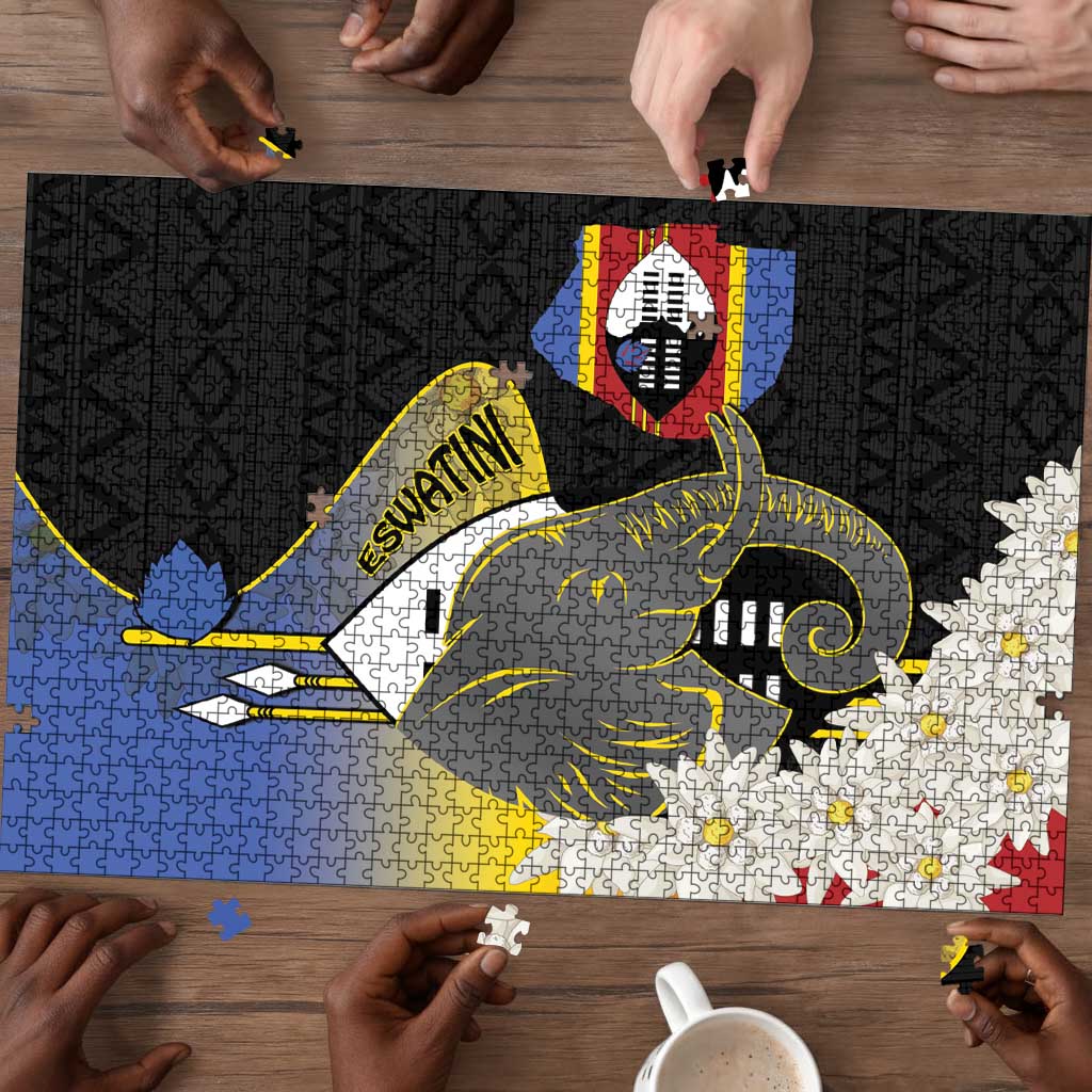 Eswatini Independence Day Puzzle Swaziland Nguni Shield African Pattern