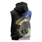 Afro Swaziland Somhlolo Day Sleeveless Zip Hoodie Nguni Shield African Pattern - African Pride
