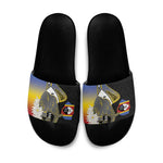 Eswatini Independence Day Slide Sandals Swaziland Nguni Shield African Pattern