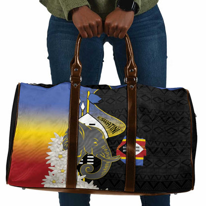 Eswatini Independence Day Travel Bag Swaziland Nguni Shield African Pattern