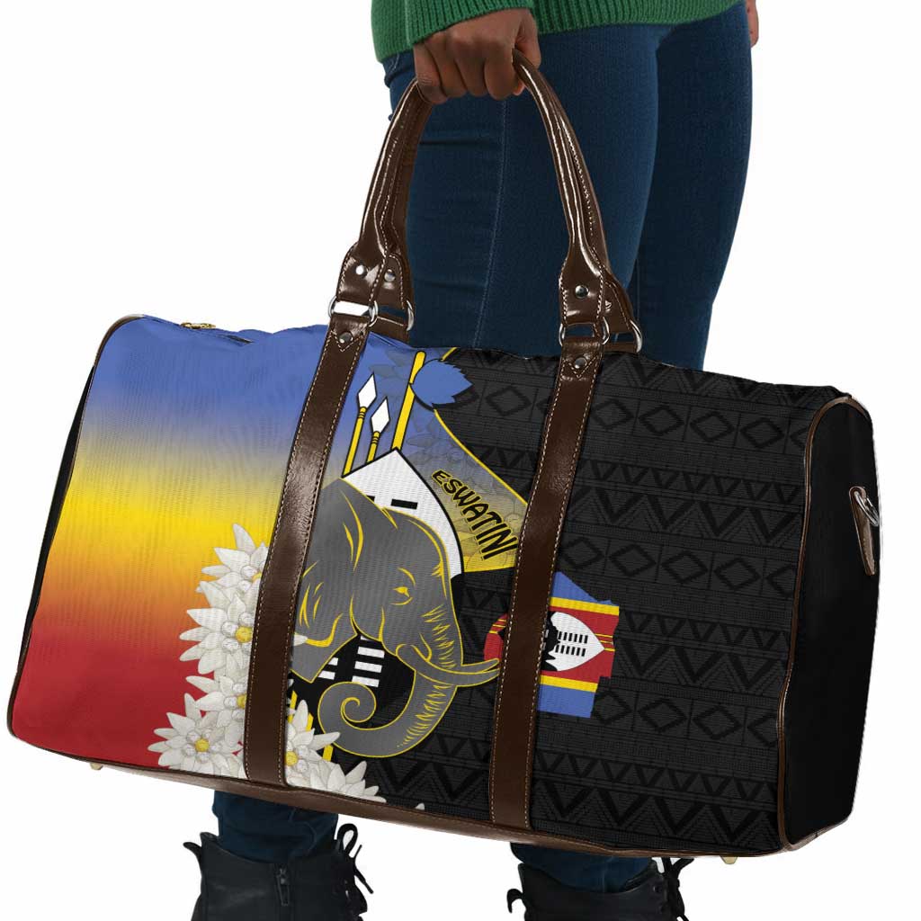 Eswatini Independence Day Travel Bag Swaziland Nguni Shield African Pattern