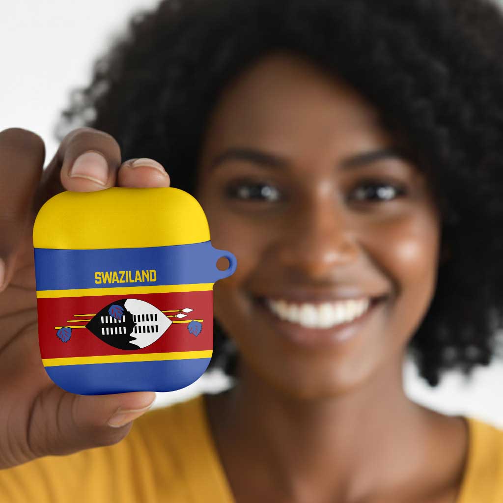 Swaziland AirPods Case Siyinqaba Eswatini Flag Style