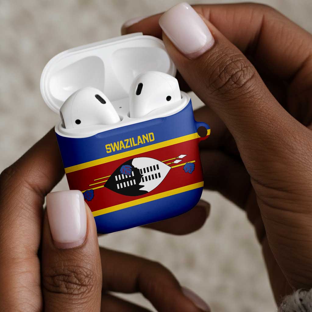 Swaziland AirPods Case Siyinqaba Eswatini Flag Style