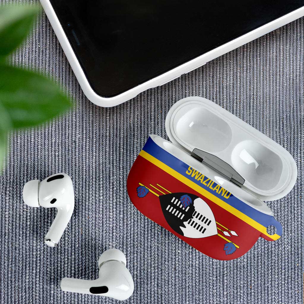 Swaziland AirPods Case Siyinqaba Eswatini Flag Style