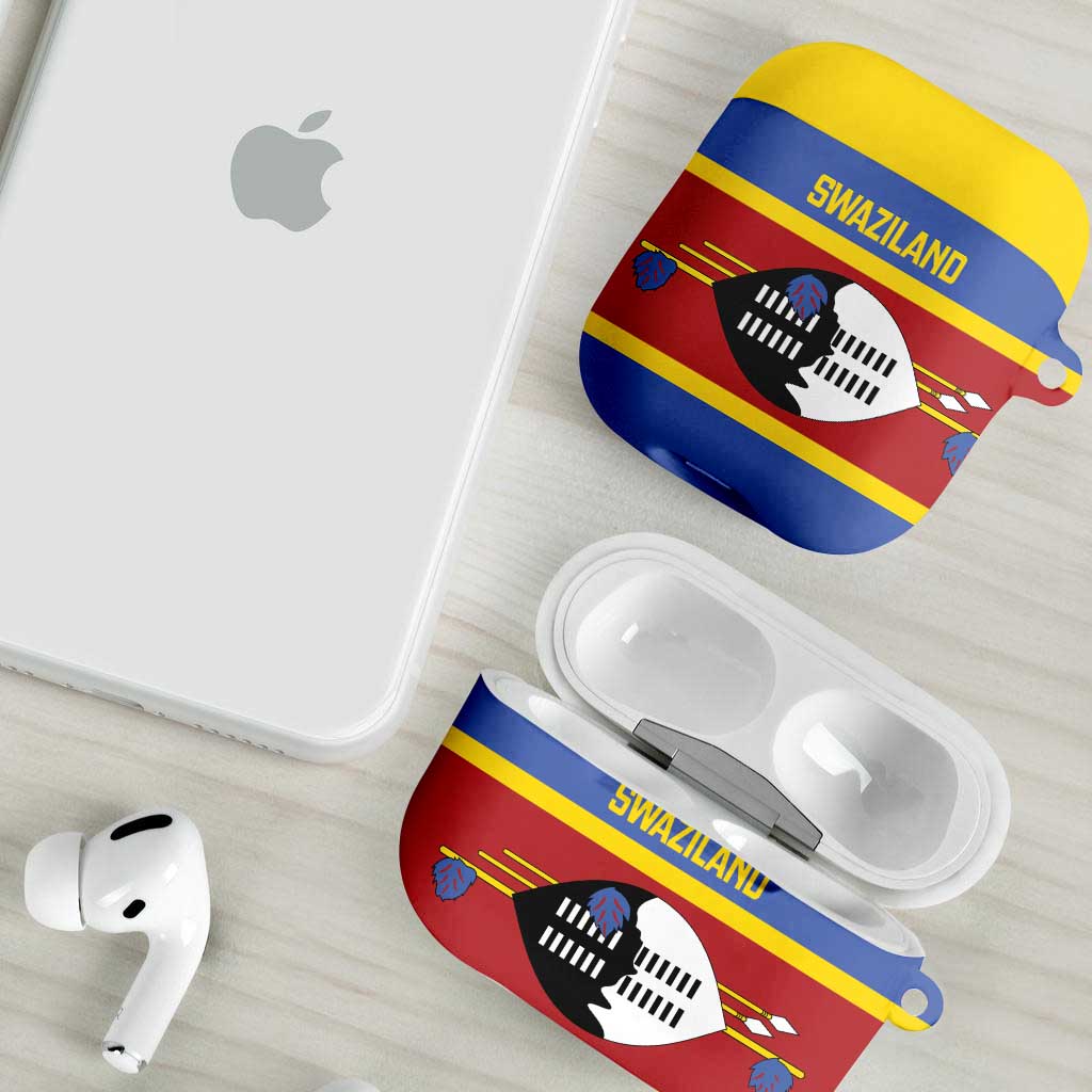 Swaziland AirPods Case Siyinqaba Eswatini Flag Style