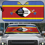 Swaziland Auto Sun Shade Siyinqaba Eswatini Flag Style