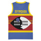 Afro Swaziland Basketball Jersey Siyinqaba Eswatini Flag Style LT14